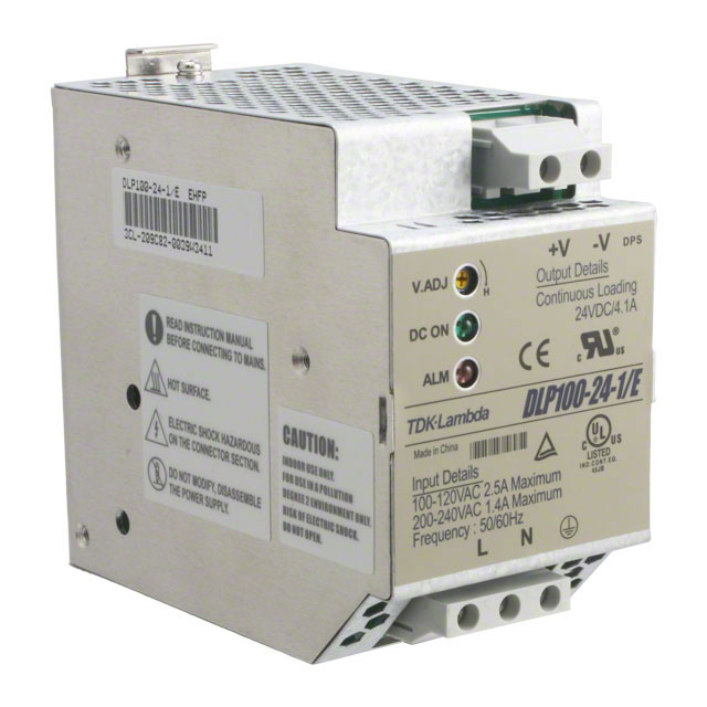 【DLP100-24-1/E】AC/DC DIN RAIL SUPPLY 24V 100W